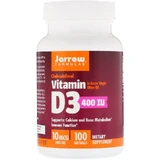 Витамин Д3 (холекальциферол), Vitamin D3, Jarrow Formulas, 400 МЕ, 100 капсул