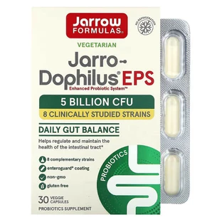 Пробіотики для травлення, Jarro-Dophilus, EPS, Jarrow Formulas, 5 млрд КУО, 30 вегетаріанських капсул