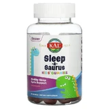 Мелатонін, підтримка циклу сну для дітей, Sleep-a-Saurus, KAL, смак полуниці, 60 жувальних цукерок