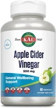Яблочный уксус, Apple Cider Vinegar, KAL, вкус зеленого яблока, 500 мг, 60 жевательных таблеток