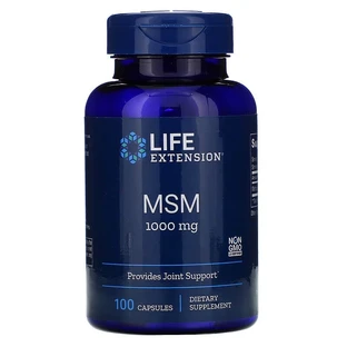 Метилсульфонилметан, МСМ, MSM, Life Extension, 1000 мг, 100 капсул