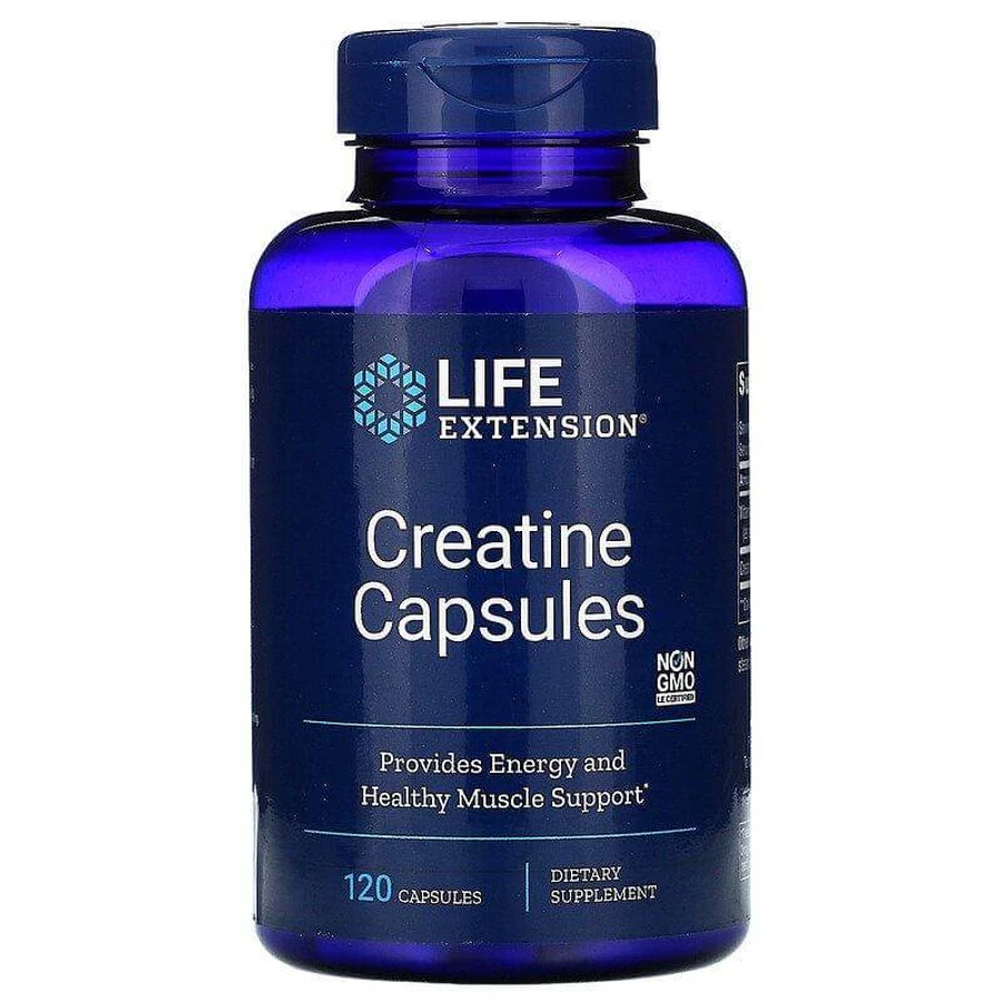 Креатин, Creatine, Life Extension, 120 капсул: ціни та характеристики