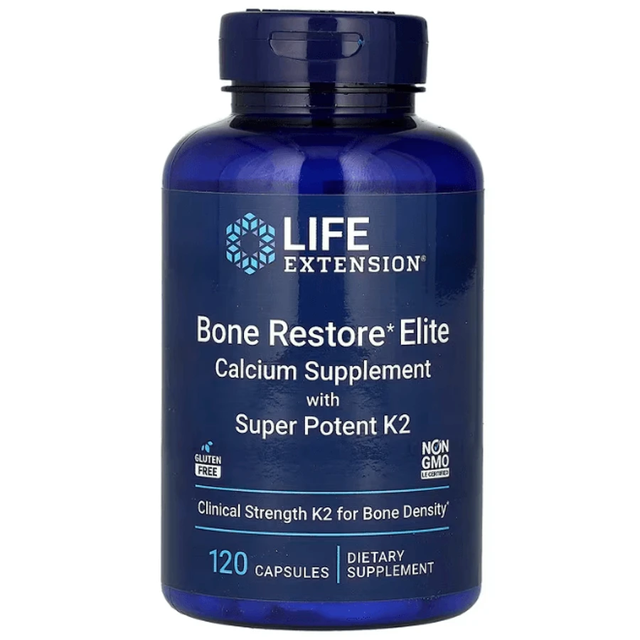 Відновлення кісток + К2, Bone Restore, Life Extension, 120 капсул: ціни та характеристики