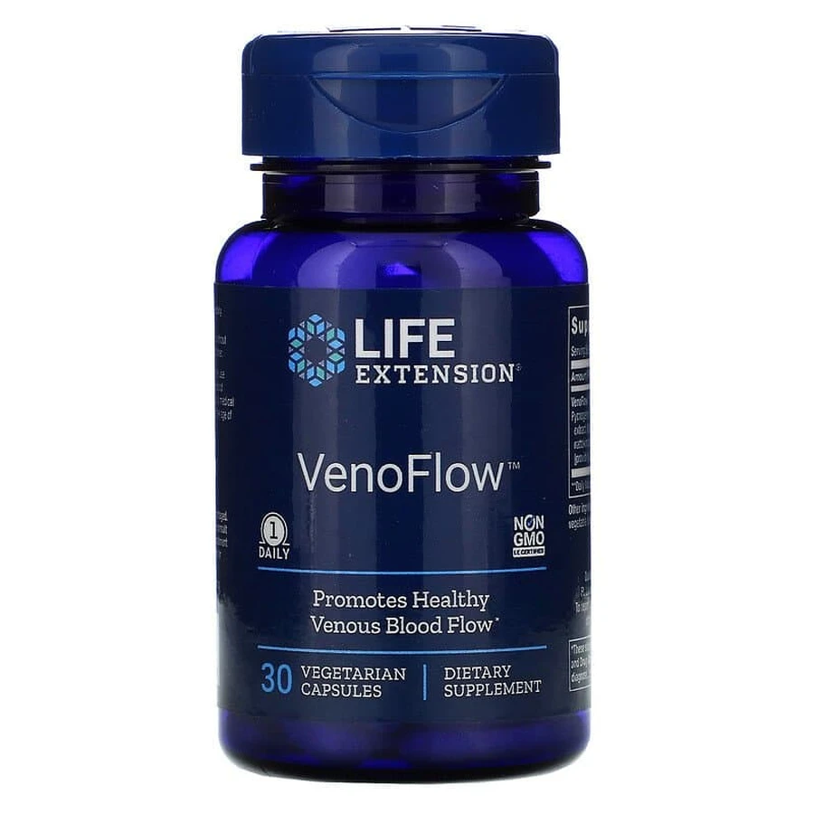 Венозний кровотік: підтримка і здоров'я (VenoFlow), Life Extension, 30 капсул: ціни та характеристики