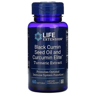 Масло из семян черного тмина и куркумина, Black Cumin Seed Oil and Curcumin, Life Extension, 60 гелевых капсул