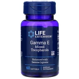 Витамин Е: гамма E смешанные токоферолы (Gamma E Tocopherols), Life Extension, 60 капсул