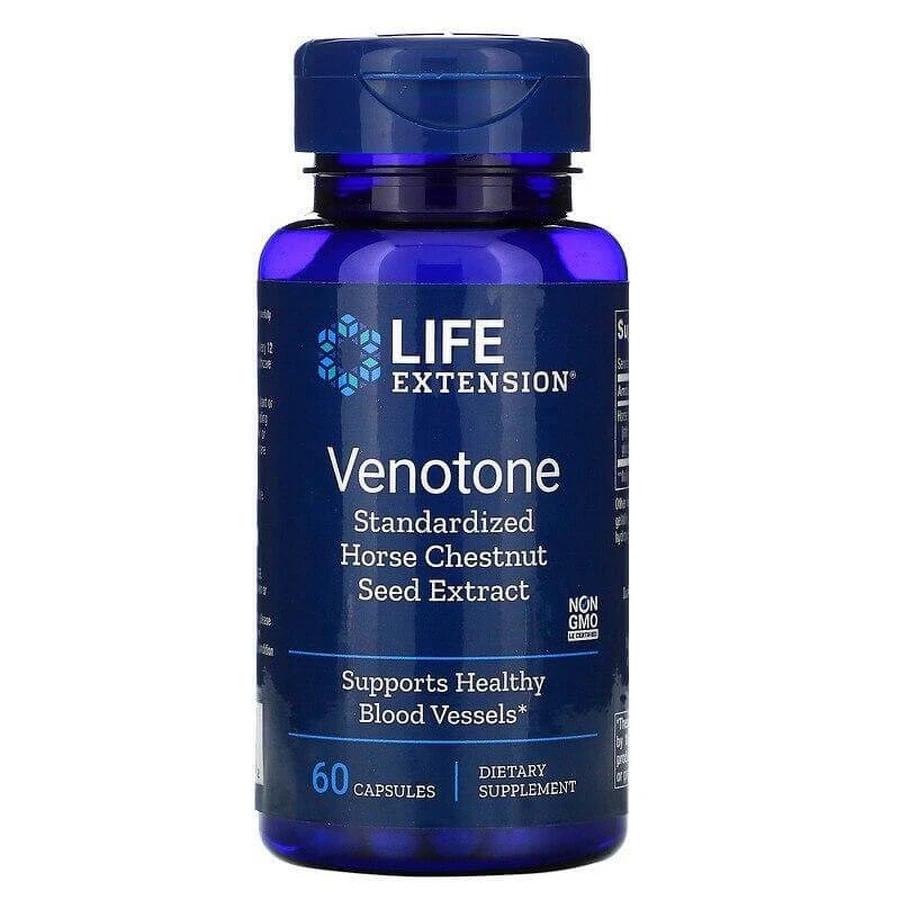 Венотон, Venotone, Life Extension, 60 капсул: ціни та характеристики