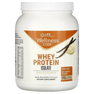 Ізолят сироваткового білка, Whey Protein Isolate, смак ванілі, Life Extension, 403 г