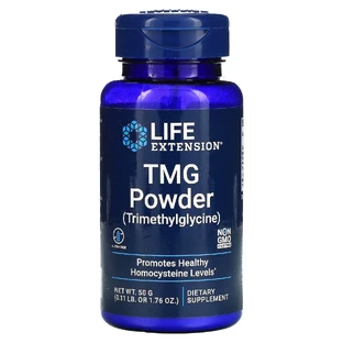 Триметилглицин, TMG (Trimethylglycine), Life Extension, порошок, 50 г