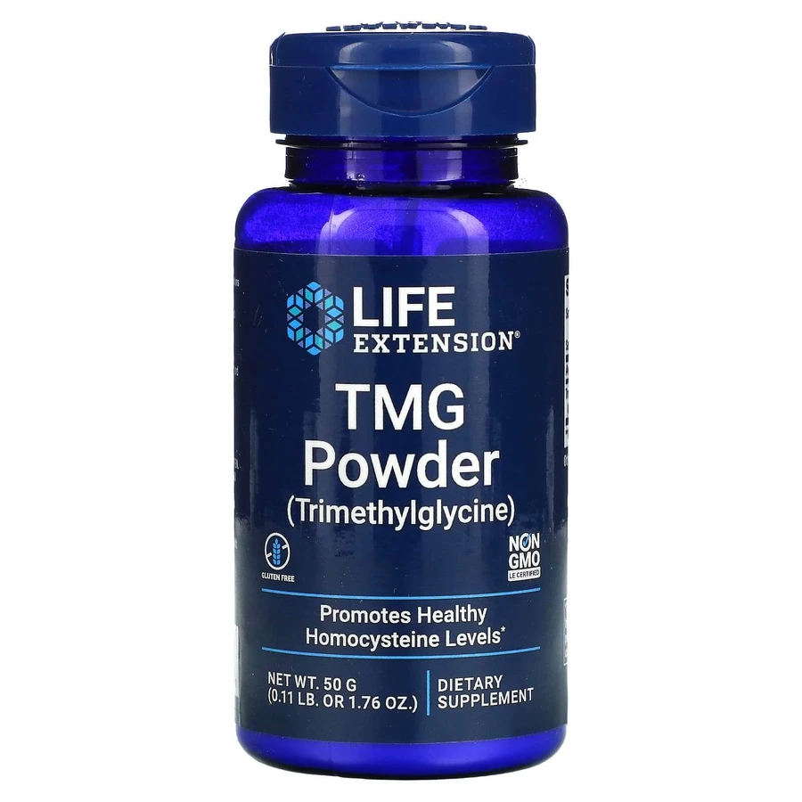 Триметилглицин, TMG (Trimethylglycine), Life Extension, порошок, 50 г: цены и характеристики
