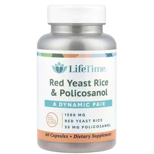 Поликозанол и красный рис (Red Yeast Rice & Policosanol), Life Time Vitamins, 60 капсул