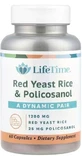 Поликозанол и красный рис (Red Yeast Rice & Policosanol), Life Time Vitamins, 60 капсул