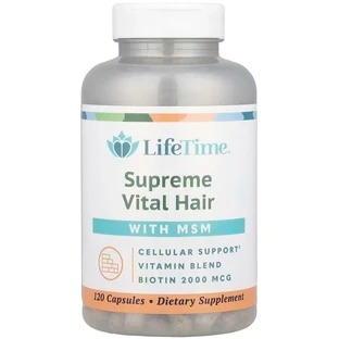 Витамины для волос и МСМ, Supreme Vital Hair, Life Time Vitamins, 120 капсул