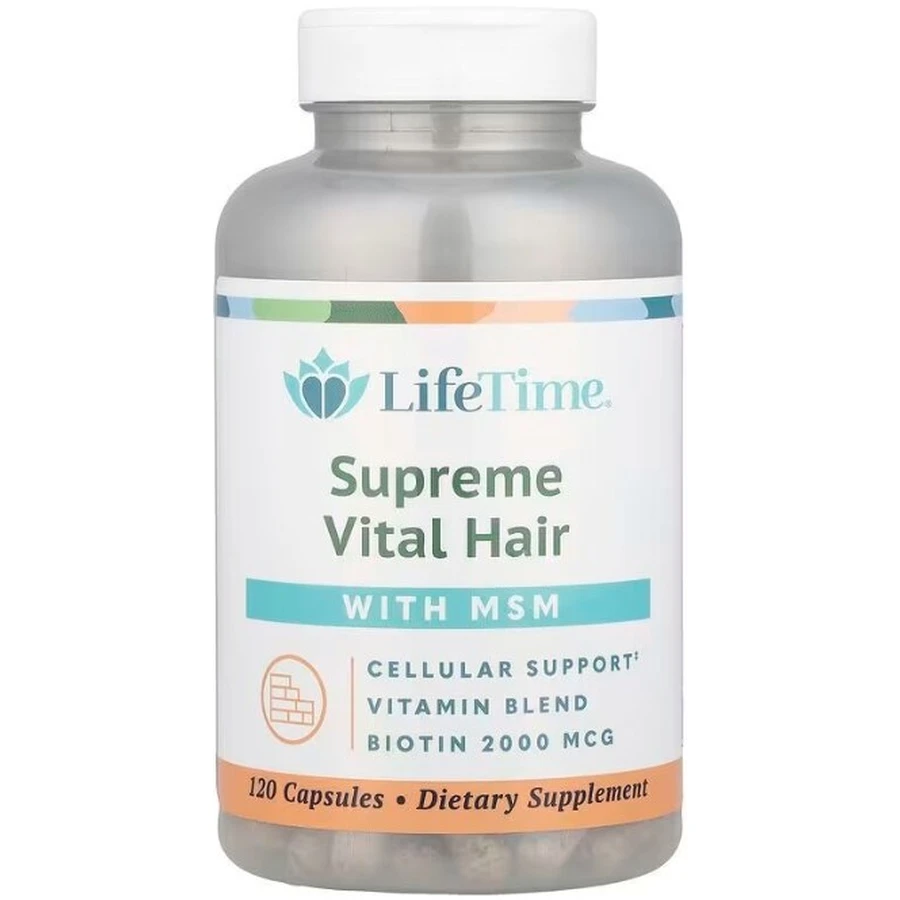 Витамины для волос и МСМ, Supreme Vital Hair, Life Time Vitamins, 120 капсул: цены и характеристики