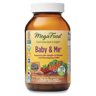 Вітаміни для вагітних, Multivitamin & Mineral, Baby & Me, MegaFood, 120 таблеток