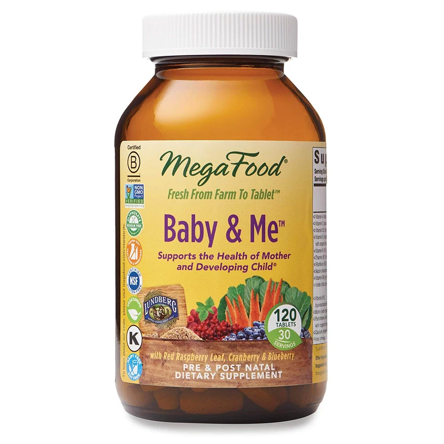 Вітаміни для вагітних, Multivitamin & Mineral, Baby & Me, MegaFood, 120 таблеток: ціни та характеристики