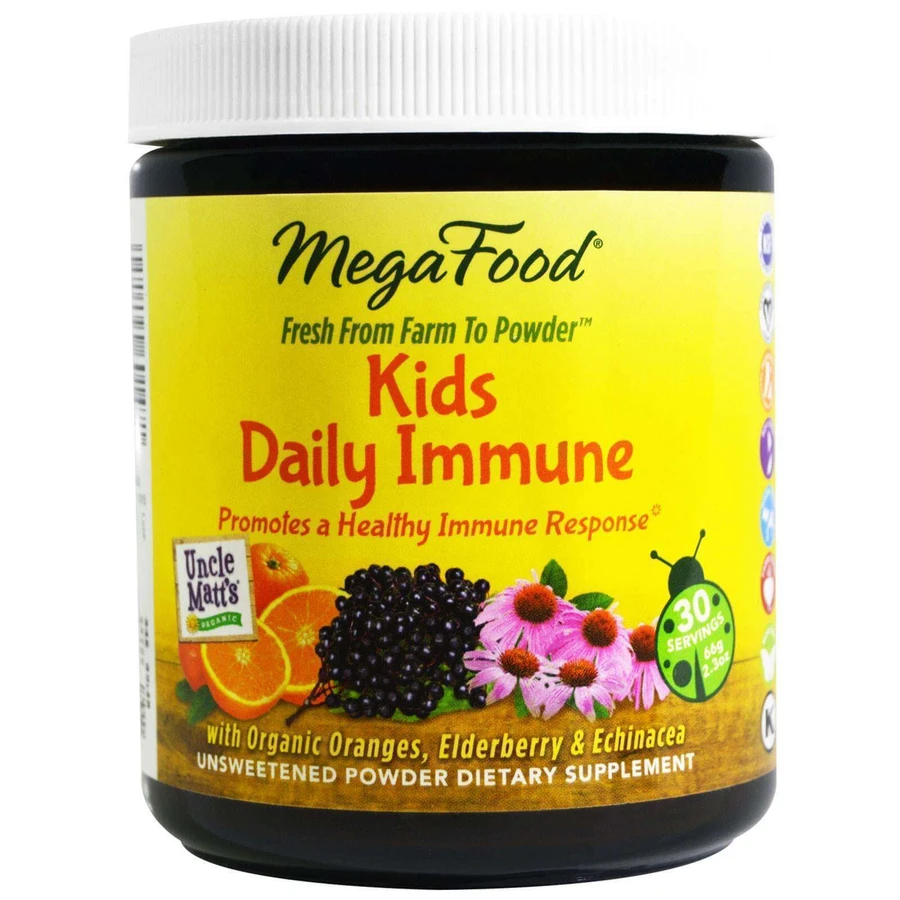 Імунна підтримка для дітей (Kids Daily Immune), MegaFood, непідсолоджений, 66 г: ціни та характеристики
