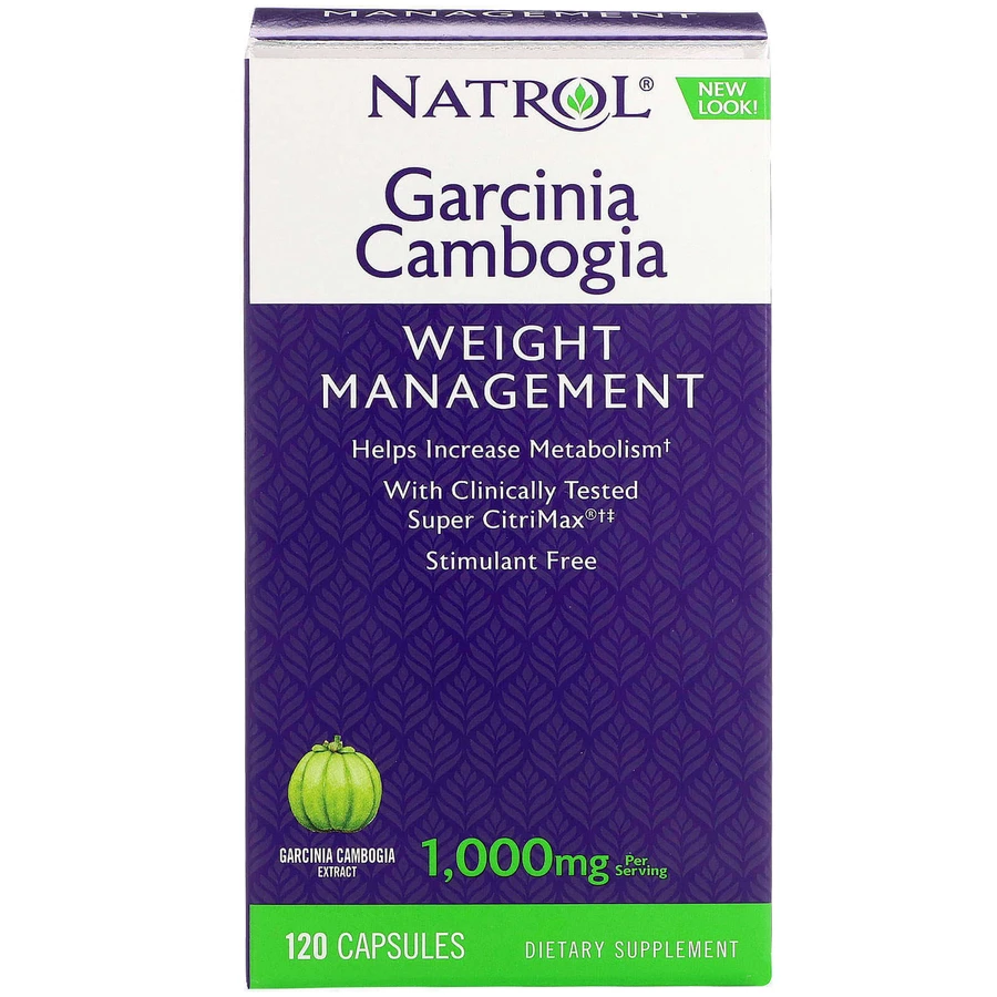 Гарциния, понижение аппетита, Garcinia Cambogia, Natrol, экстракт, 1000 мг, 120 капcул: цены и характеристики