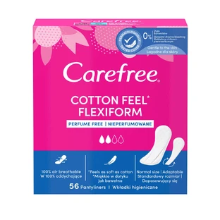 Безтурботні гігієнічні прокладки Cotton Feel Flexiform, неароматизовані, 56 шт.