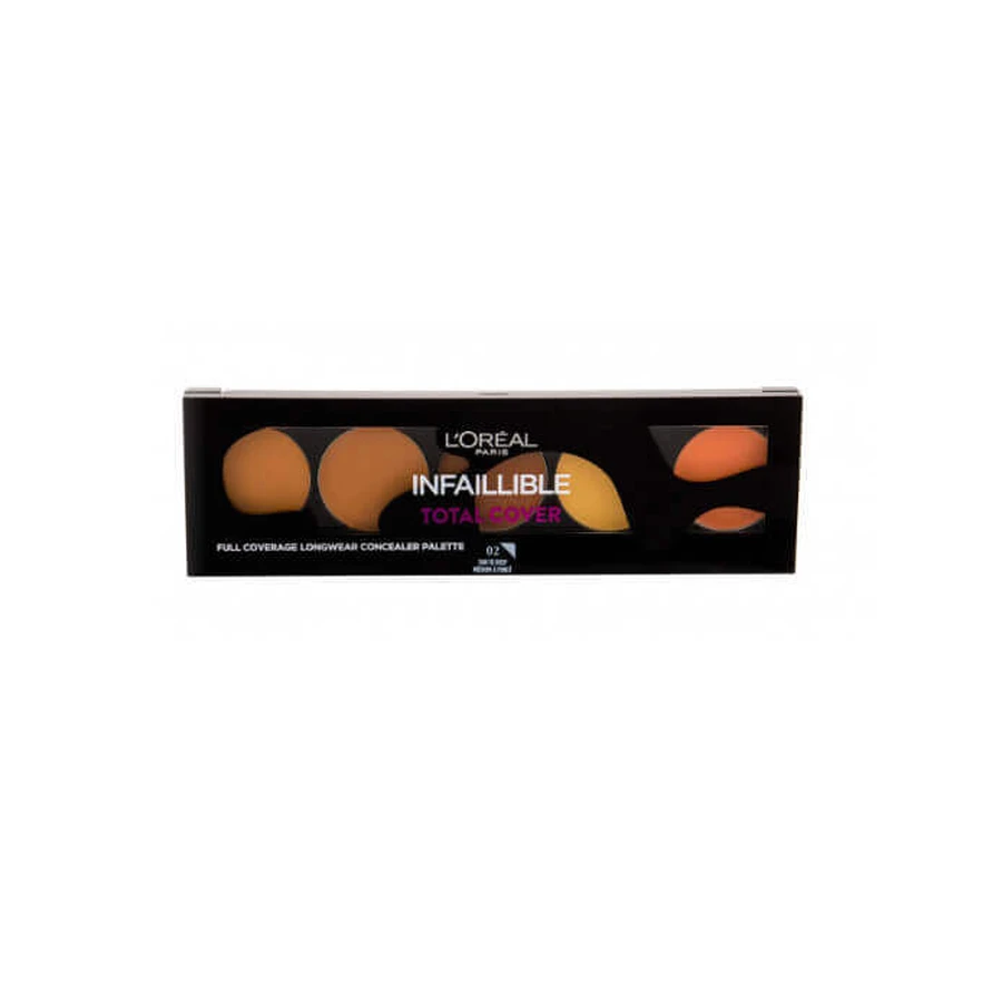 Палітра коректорів Loreal Total Cover Concealer, відтінок 02 Tan To Deep: ціни та характеристики