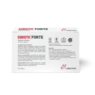 Еубіотик Форте, 10 вегетаріанських капсул, Labormed