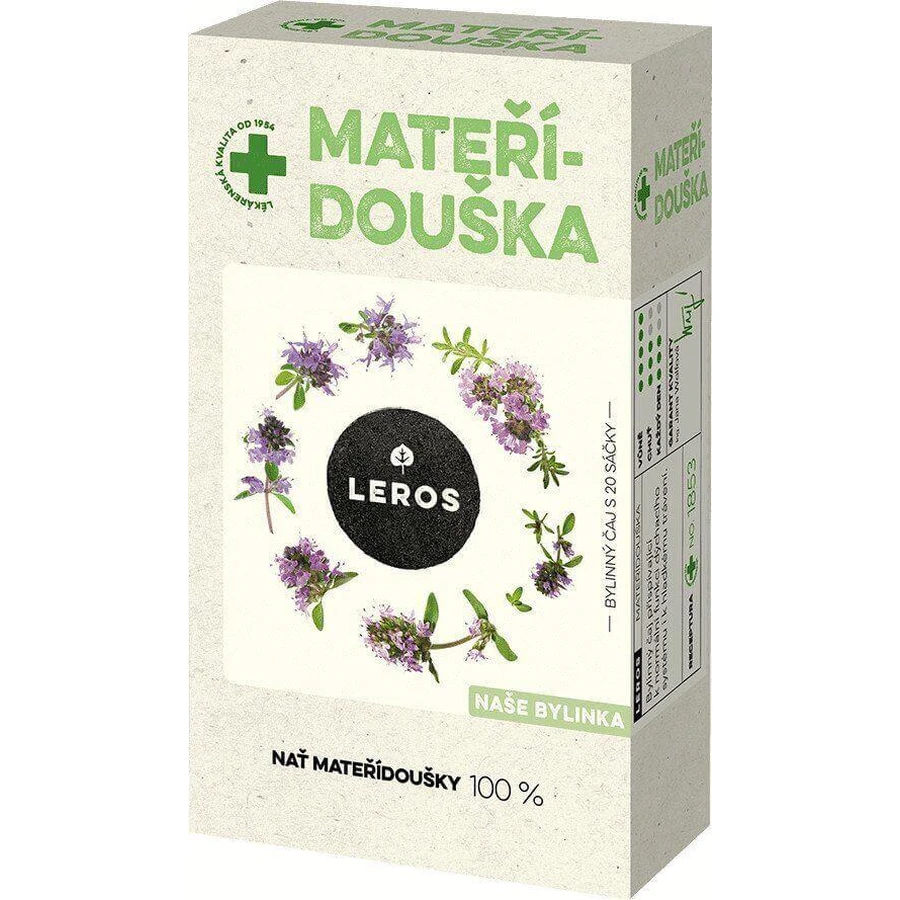 Leros MATERINA DÚKA herbal aj, пакеты с воронкой 20 x 1,5 г: цены и характеристики