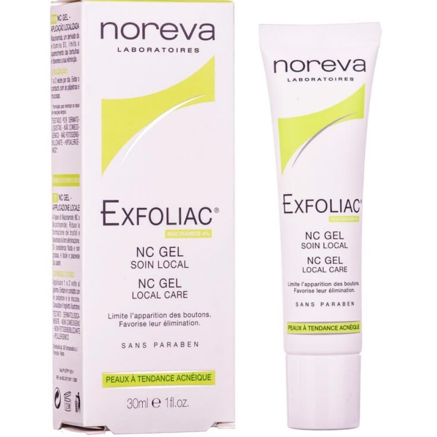 Гель для обличчя Noreva Ексфоліак NC для шкіри з тенденцією до акне, 30 мл: ціни та характеристики