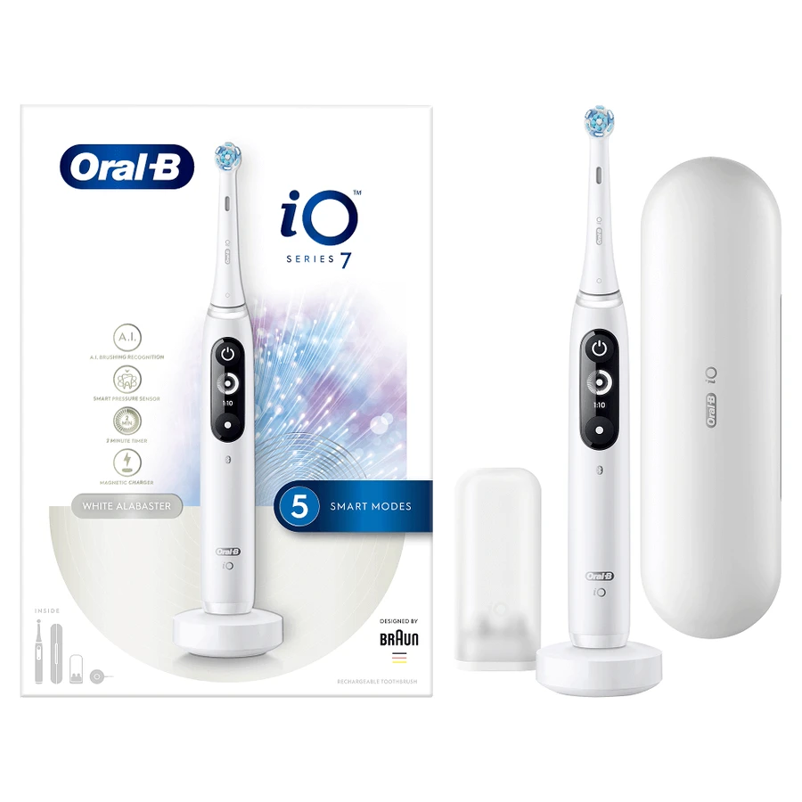 Електрична зубна щітка iO7 White, Oral-B: ціни та характеристики