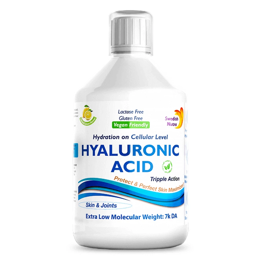 Гіалуронова кислота Swedish Nutra Acid Hialuronic Lichid 100 мг Super Concentrat, 500 мл: ціни та характеристики