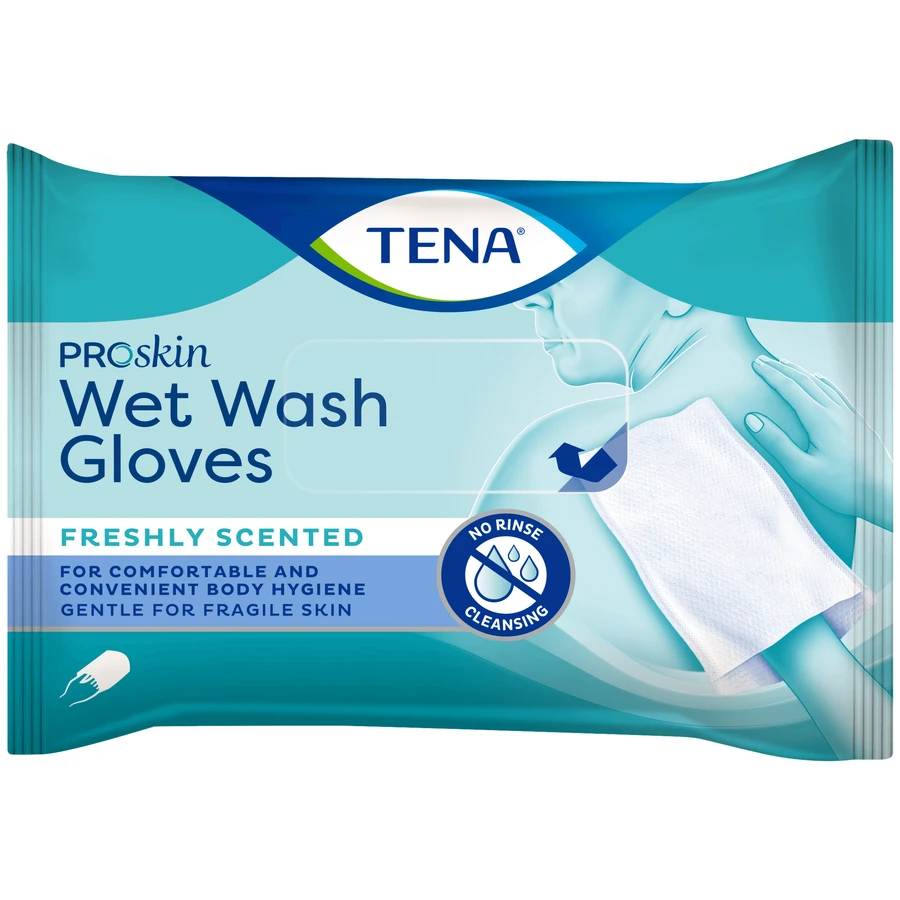 Tena ProSkin Влажные моющие перчатки, увлажненные гигиенические полотенца, 8 шт.: цены и характеристики