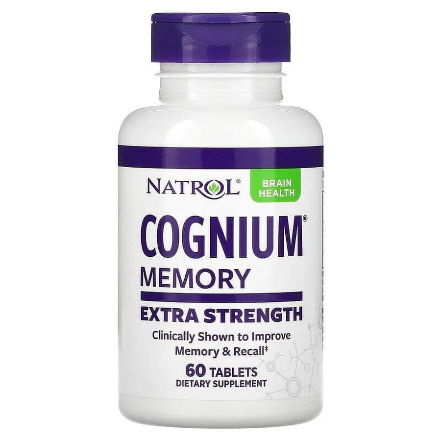 Когниум, Cognium, Natrol, усиленный, 200 мг, 60 таблеток: цены и характеристики