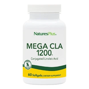 Кон'югована лінолева кислота, Mega CLA, Natures Plus, 1200 мг, 60 капсул