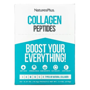 Колагенові пептиди, Collagen Peptides, Natures Plus, 20 пакетиків в стіках по 10,5 г 