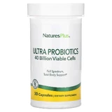 Пробиотики, Ultra Probiotics, NaturesPlus, 40 миллиардов, 30 капсул