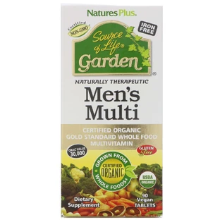 Мультивитамины для мужчин, Men's Multi, Natures Plus, Source of Life Garden, 90 таблеток