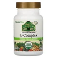 Комплекс витаминов гупы B, B-Complex, Natures Plus, Source of Life Garden, органик, 60 капсул
