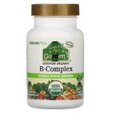 Комплекс витаминов гупы B, B-Complex, Natures Plus, Source of Life Garden, органик, 60 капсул
