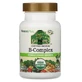 Комплекс витаминов гупы B, B-Complex, Natures Plus, Source of Life Garden, органик, 60 капсул