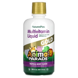 Вітаміни для дітей, Multi-Vitamin & Mineral, Nature's Plus, Animal Parade, ягідний смак, 887,1 мл