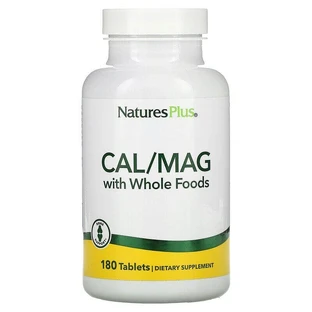 Кальцій Магній, Cal / Mag, Natures Plus, Source of Life, 180 таблеток
