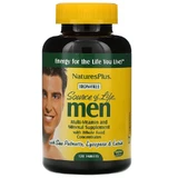 Витамины для мужчин, Multi-Vitamin and Mineral, Natures Plus, Source of Life Men, без железа, 120 таблеток