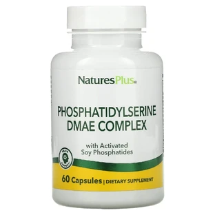 Фосфатидилсерин і ДМАЕ, Phosphatidylserine DMAE, Natures Plus, комплекс, 60 капсул