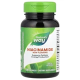 Витамин В3, Niacinamide, Nature's Way, 500 мг, не вызывает покраснения, 100 веганских капсул