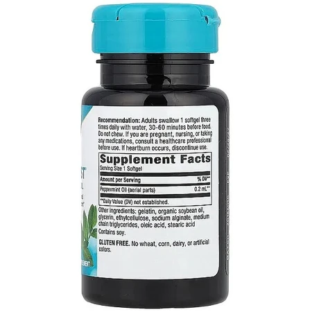 Масло мяты, Peppermint Oil, Nature's Way, 0.2 мг, 60 капсул: цены и характеристики