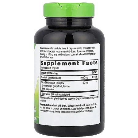 Вітамін С (аскорбінова кислота), Vitamin C-1000, Nature's Way, з биофлавоноїдами, 250 капсул: ціни та характеристики