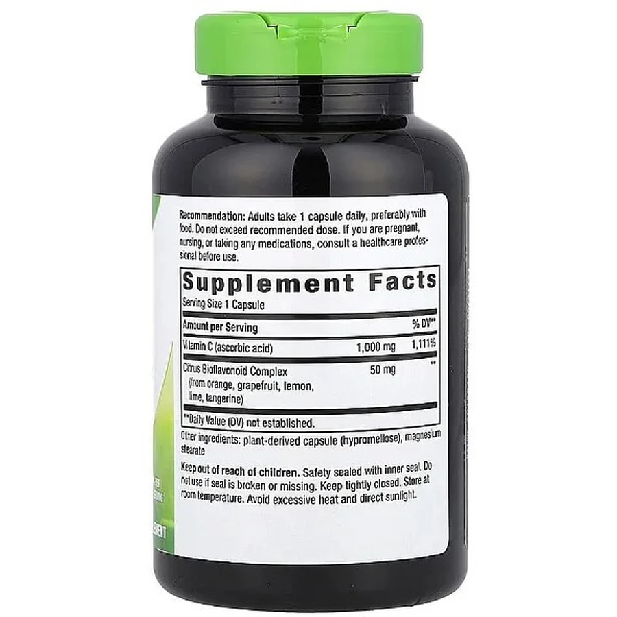 Вітамін С (аскорбінова кислота), Vitamin C-1000, Nature's Way, з биофлавоноїдами, 250 капсул: ціни та характеристики