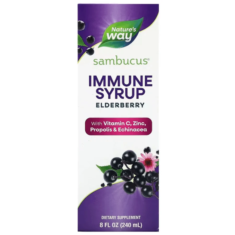 Чорна бузина, сироп, Sambucus Immune, Nature's Way, 240 мл: ціни та характеристики