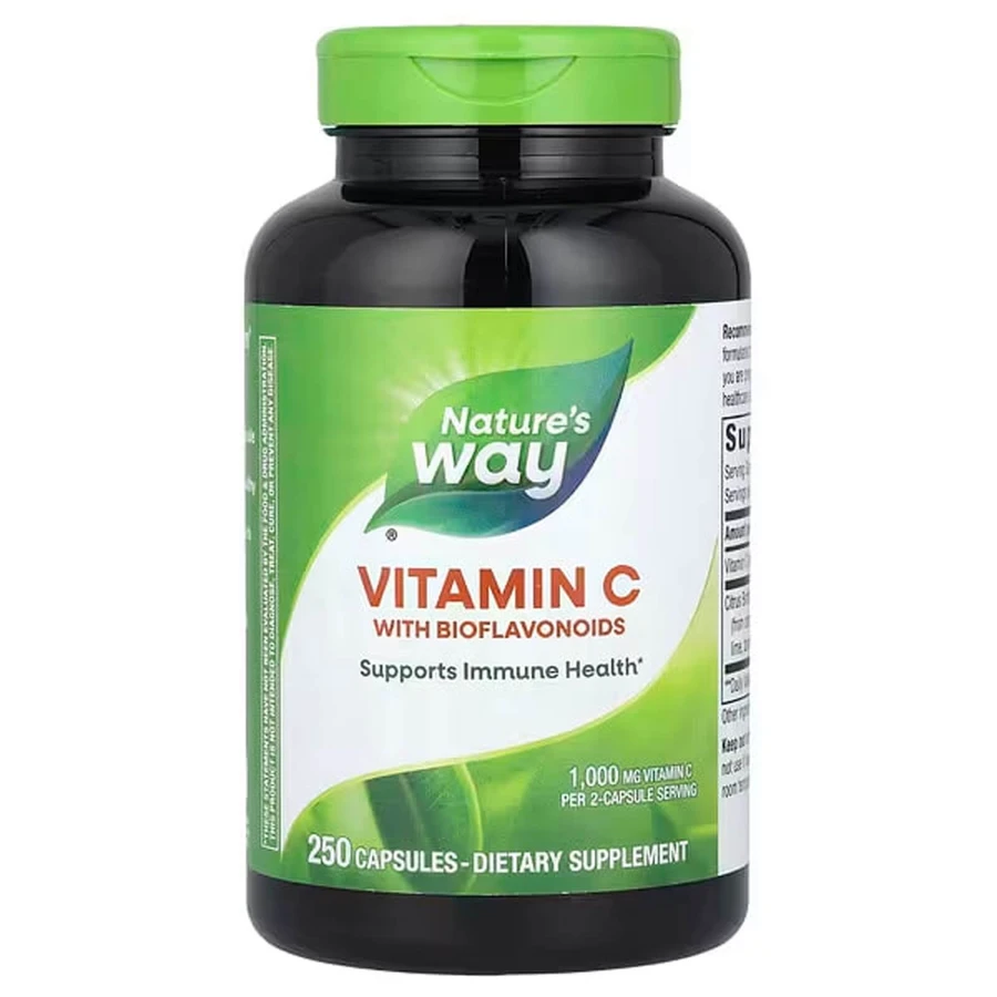 Витамин С с биофлавоноидами, Vitamin C with Bioflavonoids, Nature's Way, 1000 мг, 250 капсул: цены и характеристики