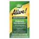 Кальций, Д3, К2 и магний Alive! Calcium, Max Absorption, Nature's Way, Alive!, укрепление костей, максимальное усвоение, 120 вегетарианских таблеток