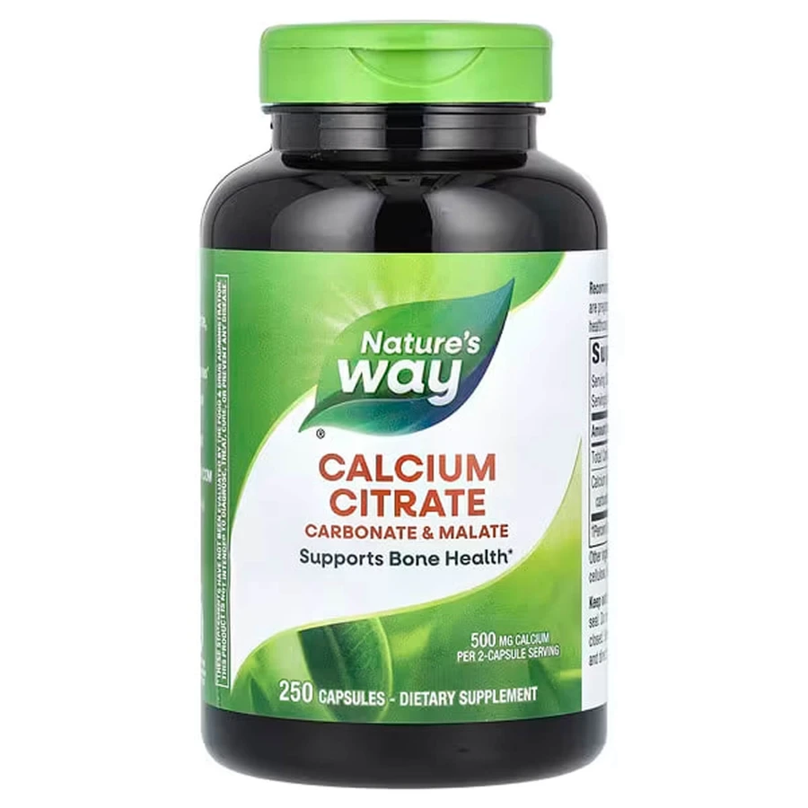 Цитрат кальция, Calcium Citrate, Nature's Way, 500 мг, 250 капсул (250 мг на капсулу): цены и характеристики